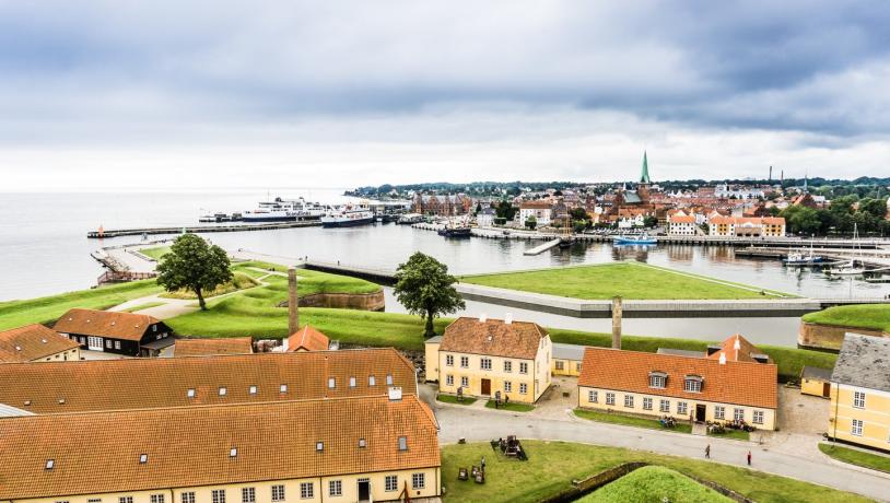 View of Helsingør from Kronborg Castle