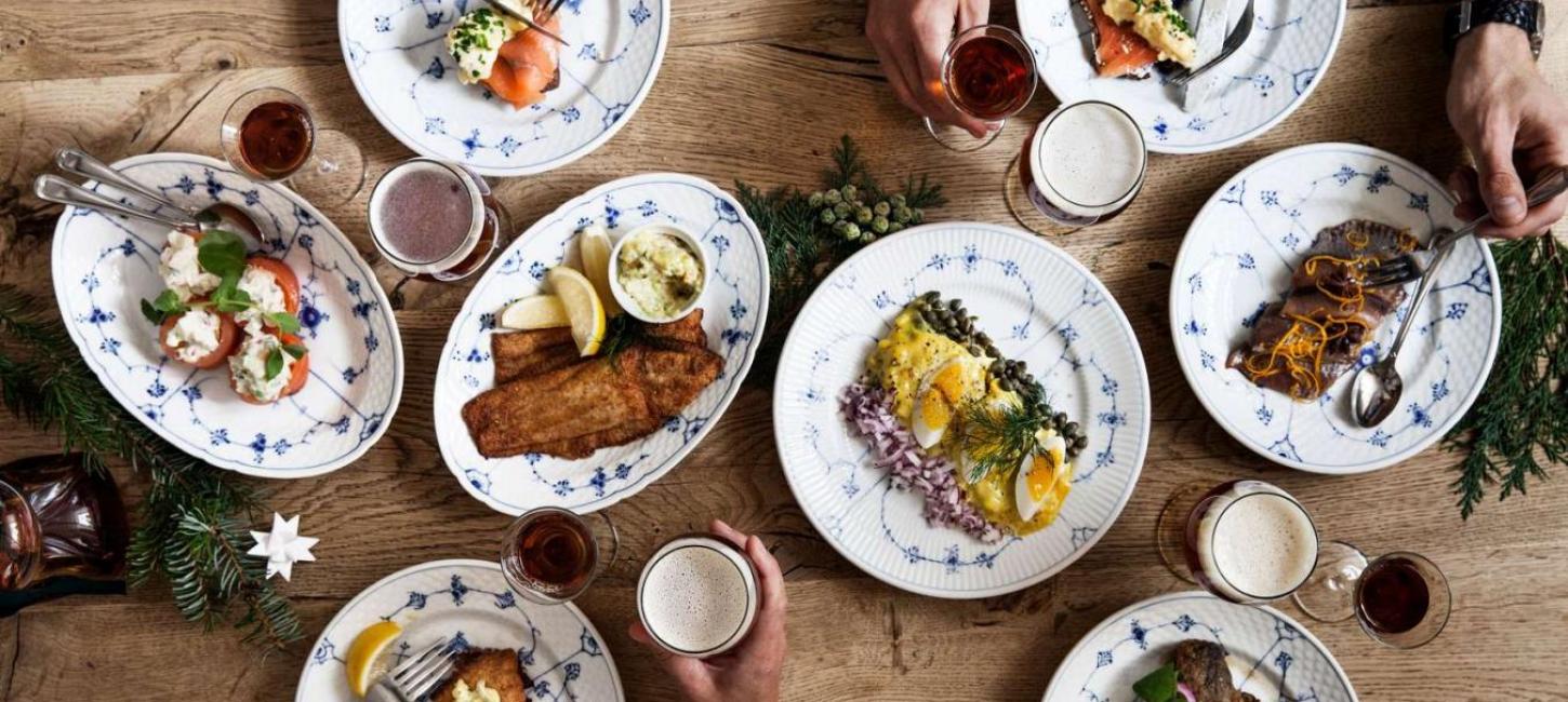 "Julefrokost", Weihnachtsessen im Restaurant Kronborg in Kopenhagen