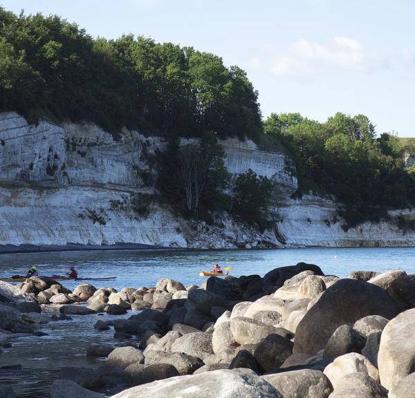 Stevns Klint in South Zealand, Denmark