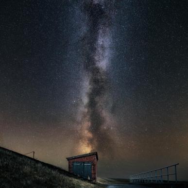 Sky full of stars at Dark sky Park in Mandø