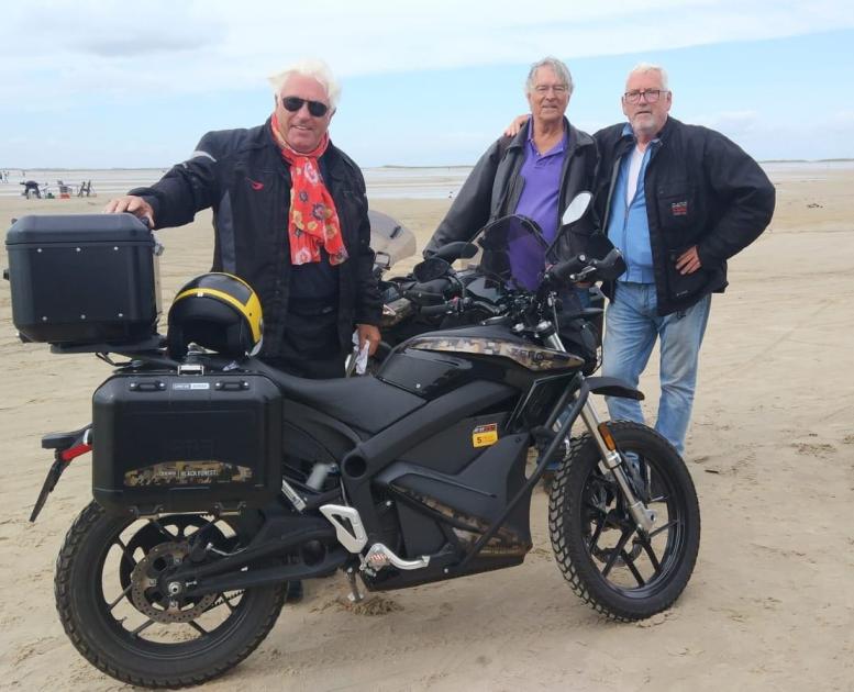 Ernst, Ron en Marco op het strand